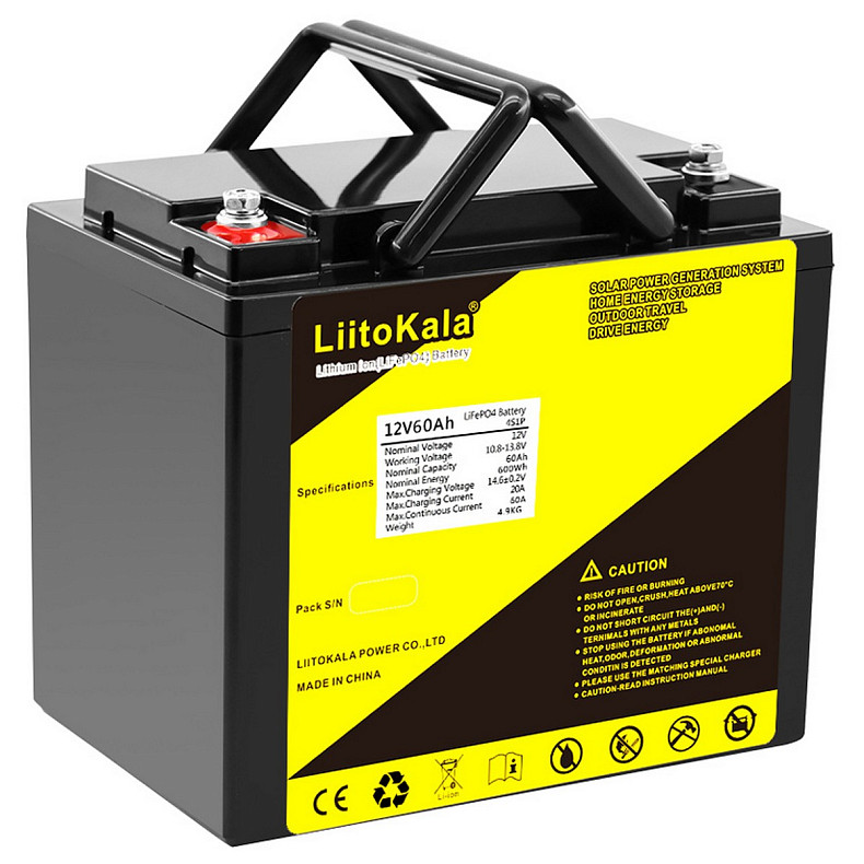 Аккумуляторная батарея LiitoKala LiFePO4 12V60Ah