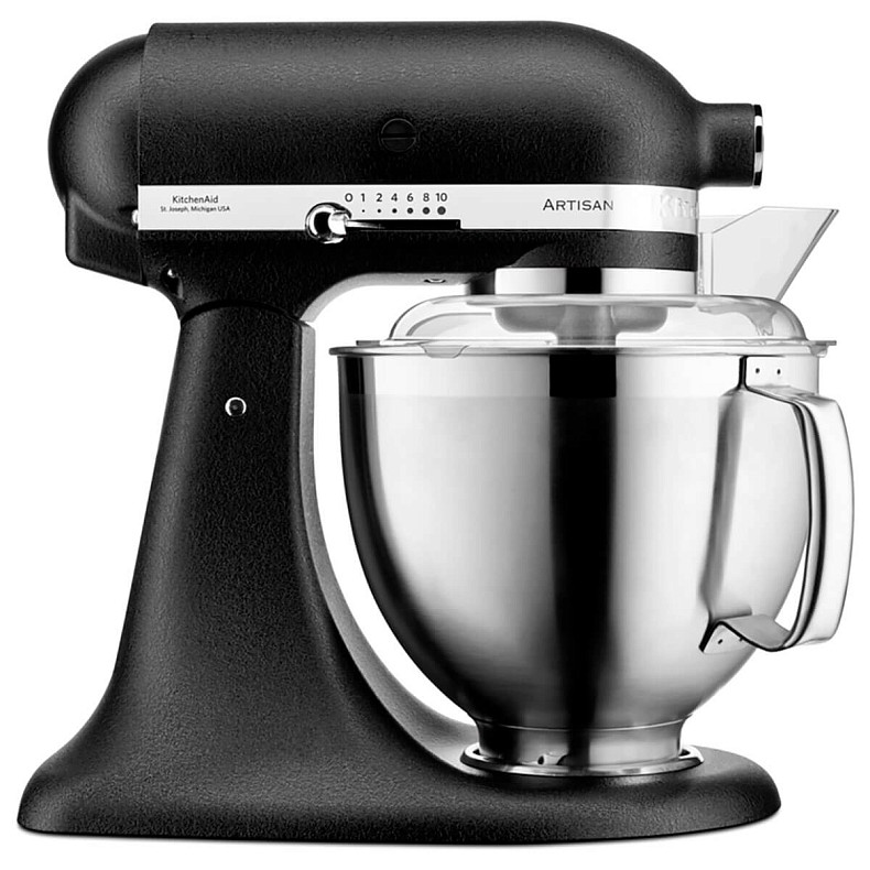 Кухонний комбайн KitchenAid Artisan 4,8 л 5KSM185PSEBK з відкидним блоком колір чугун