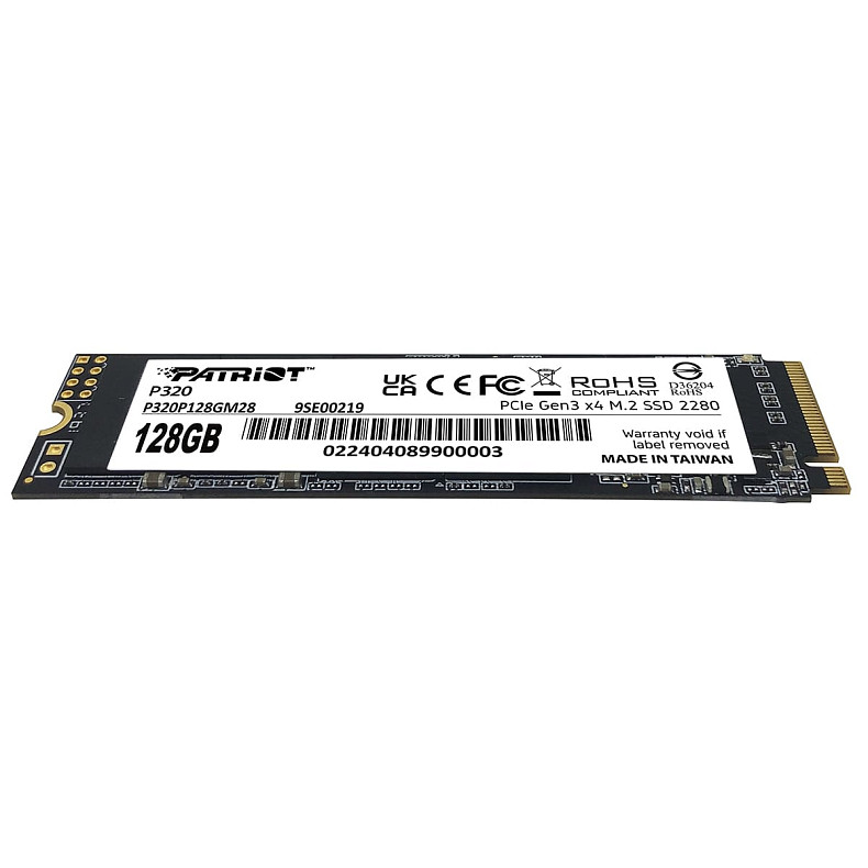 SSD диск 128GB Patriot P320 M.2 2280 PCIe 3.0 x4 NVMe TLC (P320P128GM28)