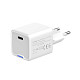 Сетевое зарядное устройство ColorWay GaN Mini 20W PD Port PPS USB-C White (CW-CHS059PD-WT)
