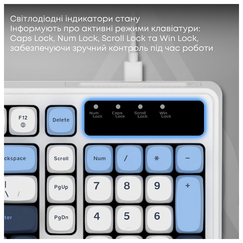 Клавиатура Ajazz AF98 Black USB-C Glacier Blue (AF98-GB)