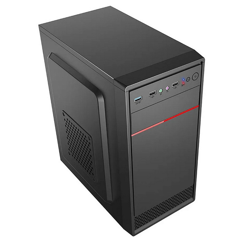 Корпус Casecom GN-1714 500W-120mm USB 3.0 mATX, Black