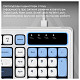 Клавиатура Ajazz AF98 Black USB-C Glacier Blue (AF98-GB)