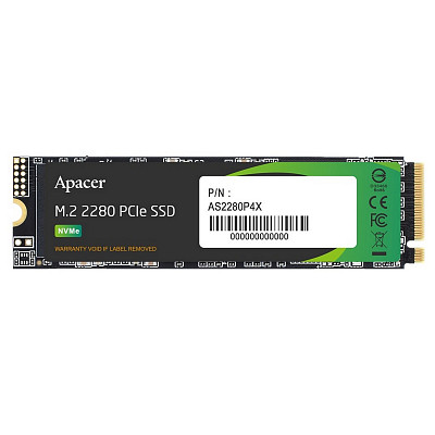 Накопитель SSD Apacer AS2280P4X 256GB M.2 2280 PCIe 3.0 x4 3D TLC (AP256GAS2280P4X-1)