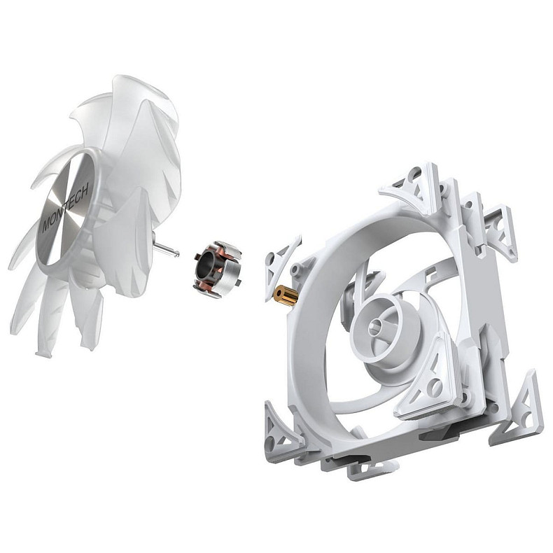 Вентилятор Montech 120MM METAL PRO 12 ARGB PWM WHITE