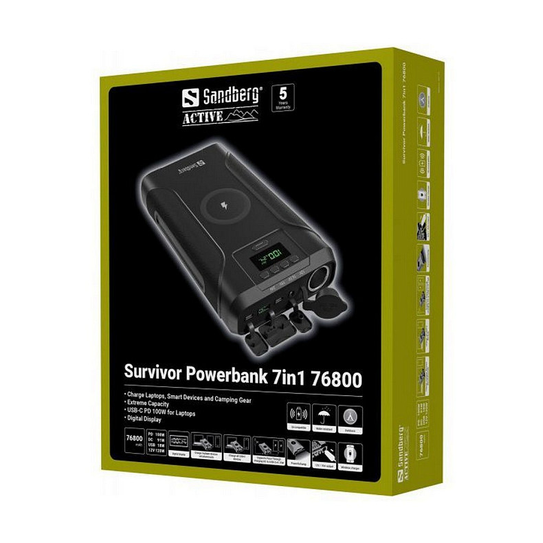 Універсальна мобільна батарея Sandberg Survivor 76800mAh