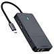 USB-C хаб RAPOO UCM-2004, 8 в 1, черный