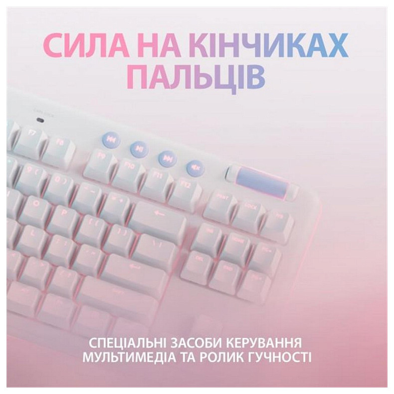 Клавіатура Logitech G715 Tactile White USB (920-010465)