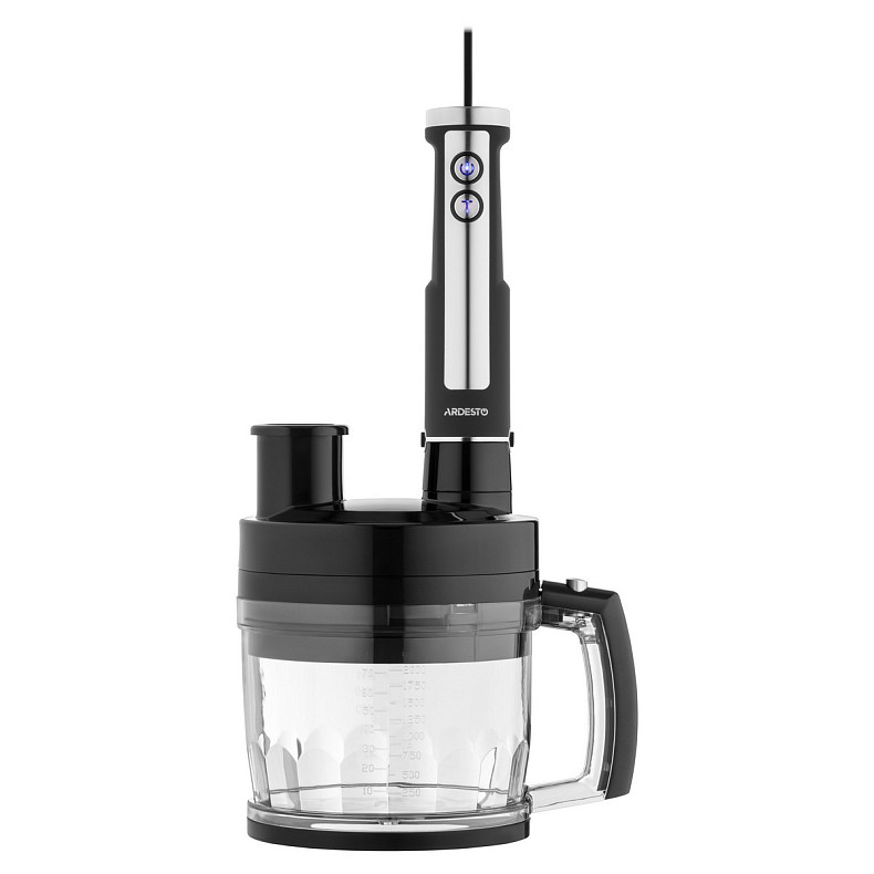 Блендер Ardesto занурювальний HBSG-1000WHCHSL, 1000Вт, 7в1, чаша-2000мл, насадка для нарізання кубік