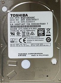 Жесткий диск Toshiba MQ01AAD020C 200 GB