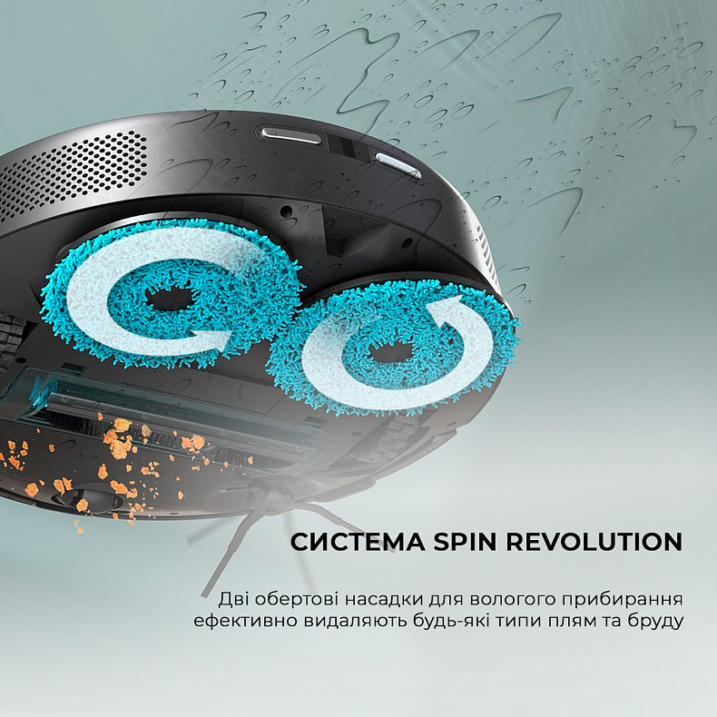 Робот-пилосос миючий Cecotec Conga 11090 Spin Revolution Home&Wash