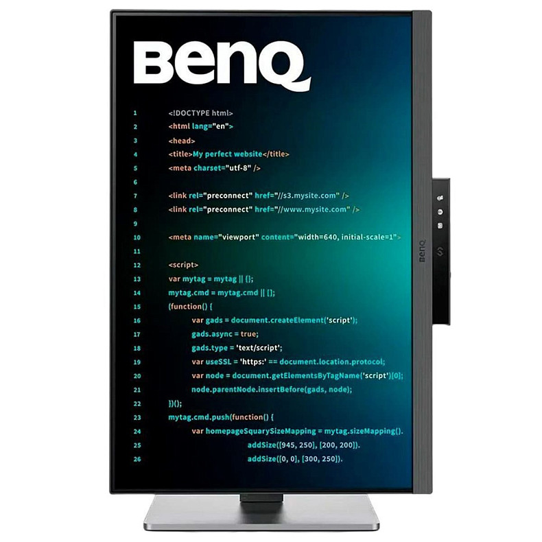 Монитор BenQ 28.2 3:2 IPS 3840х2560, 60 Гц, 5 мс (GtG), 95% P3, KVM свеч, 1xHDMI 2.0/1xDP 1.4/1xUSB