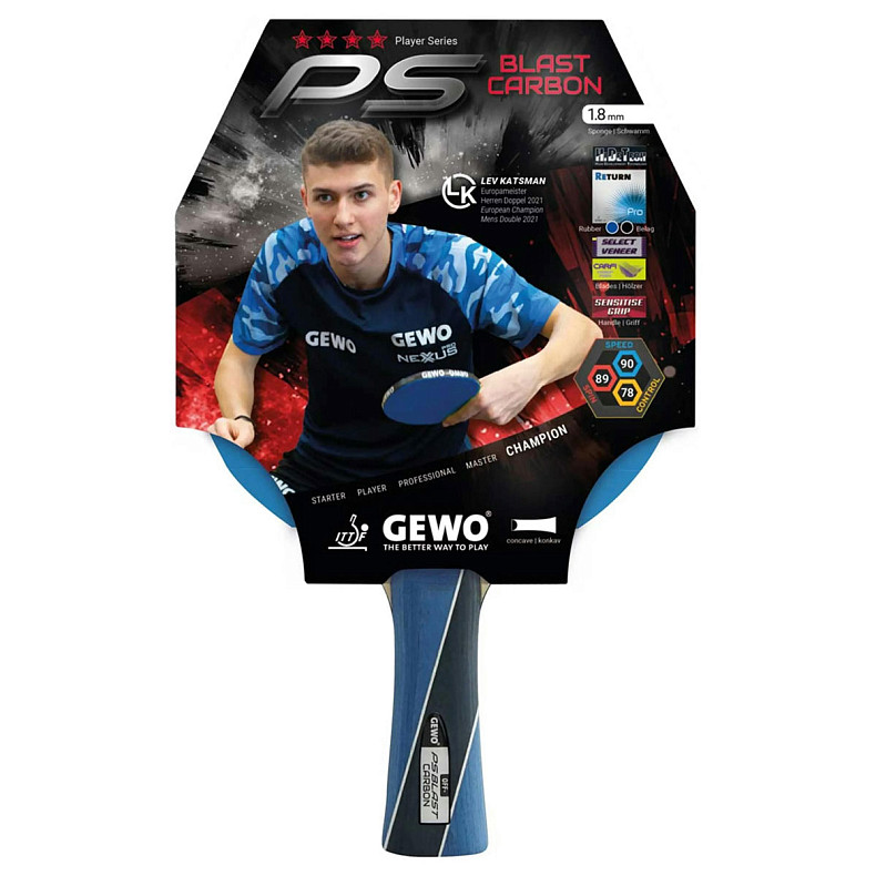 Ракетка для настільного тенісу Gewo PS Blast Carbon FL (1074000001)