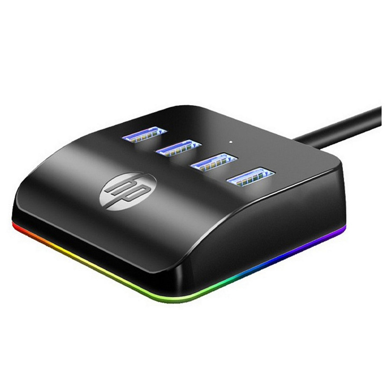 Хаб HP USB 3.0 -> 4xUSB 3.0 RGB Black
