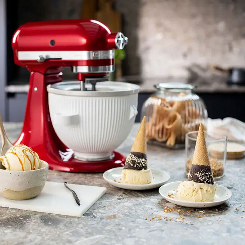 Кухонный комбайн KitchenAid Artisan 4,8л 5KSM175PSECA с откидным блоком карамельное яблоко