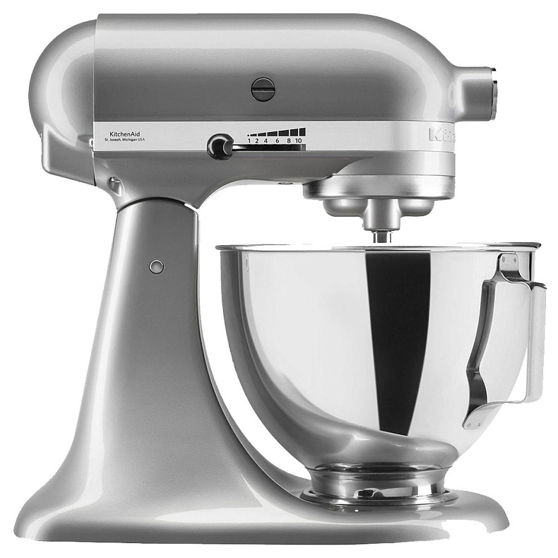 Кухонний комбайн KitchenAid Artisan 4,3 л 5KSM95PSEMC з відкидним блоком колір хром