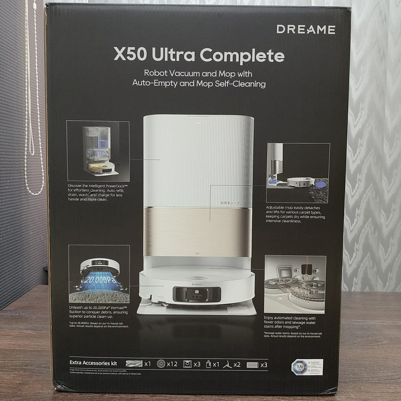 Робот-пылесос моющий Dreame X50 Ultra Complete White -  Уценка