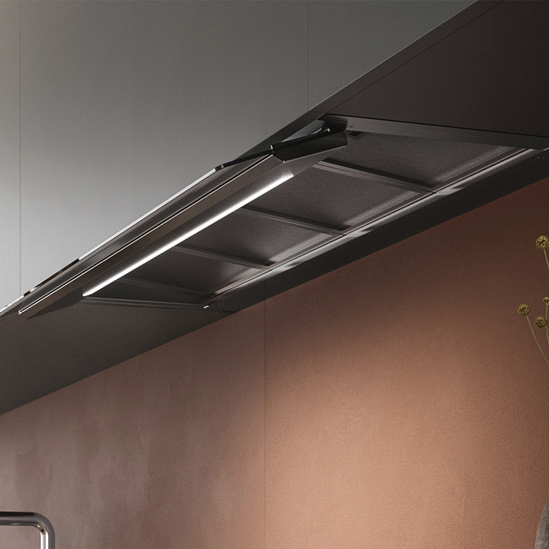 Вытяжка встраиваемая VIRGOLA NO-DROP Comfort 90 Inox 800 CVJN90.E37P2#EU3490F