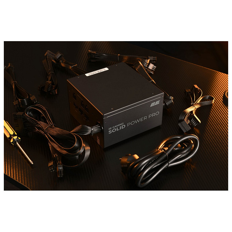 Блок питания 2E GAMING Solid Power Pro (850W), >85%, 80+ Bronze, 120mm, 1xMB 24pin(20+4), 2xCPU