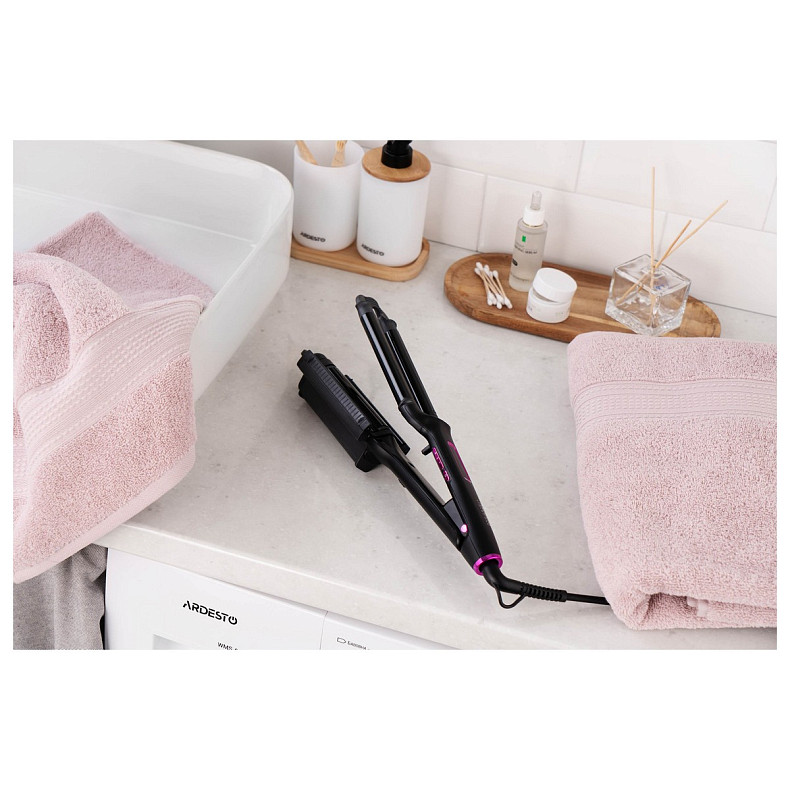 Плойка для створення локонів Ardesto Violet Pro, 90Вт, 170-210C, кераміка, чорний
