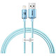 Кабель Baseus Crystal Shine USB - Lightning, 2.4A, 2м Sky Blue (CAJY001203)