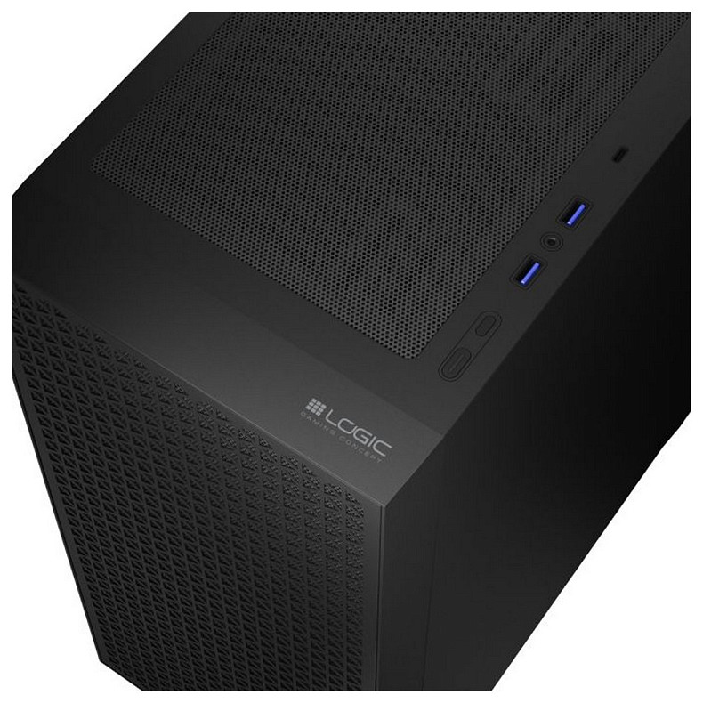 Корпус LogicConcept dart pro midi solid black fan 120mm без БП ATX