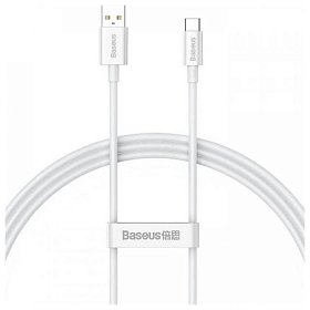 Кабель Baseus Superior USB-USB Type-C, 5A, 100W, 1м White (CAYS001302)