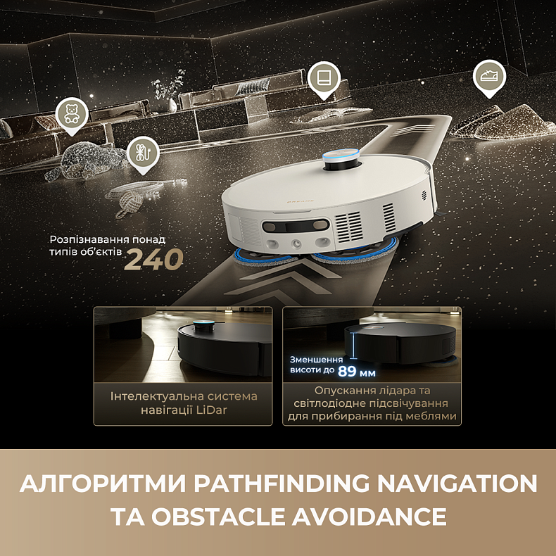 Робот-пылесос моющий Dreame Bot MatriX 10 Ultra Black