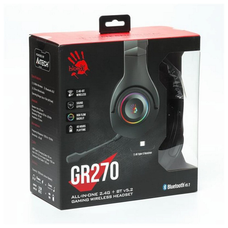 Гарнитура A4Tech Bloody GR270 Black