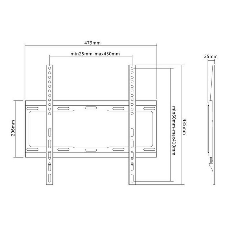 Кронштейн Satelit 32-65FIX400 (VESA400х400)