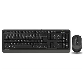 Комплект (клавіатура, миша) бездротовий A4Tech FG1010S Black/Grey