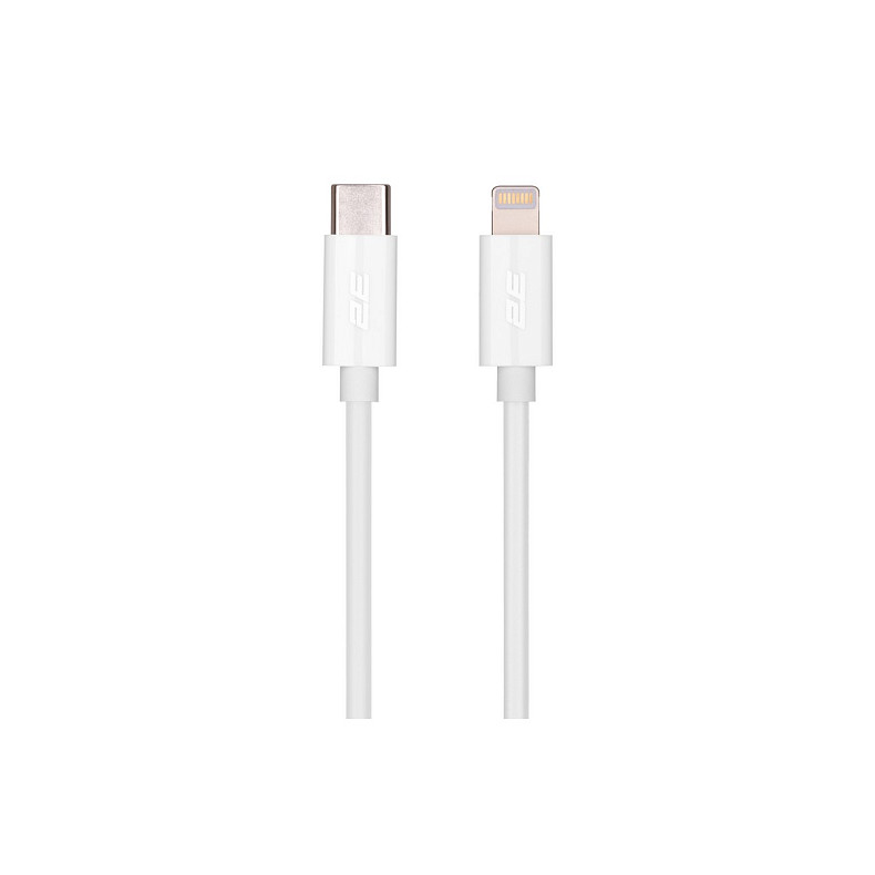 Кабель 2E USB-C > Lightning, 1м, Glow, білий