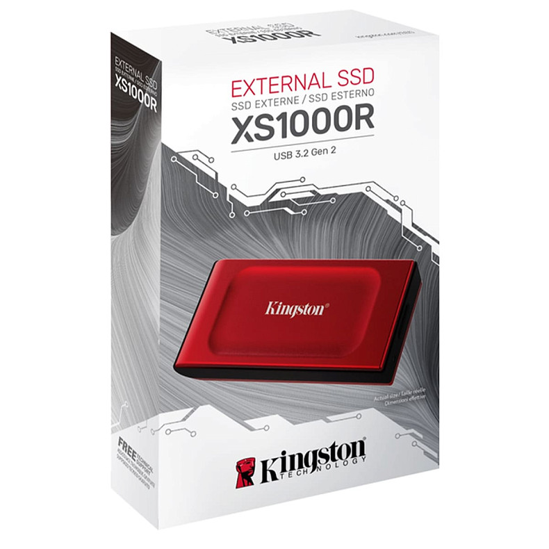 Портативный SSD Kingston 1TB USB 3.2 Gen 2 Type-C XS1000