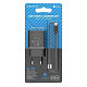 Зарядний пристрій Borofone BA52A Gamble (1USB 2.1A) Black (BA52ACB) + кабель Type-C