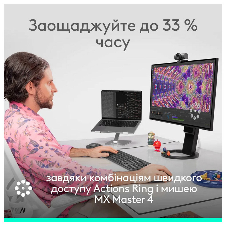 Миша Logitech MX Master 4 for Business Wireless/Blutooth Graphite (910-007617)