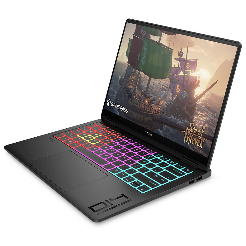 Ноутбук HP OMEN Gaming 14-fb0023ua 14"2.8K OLED,400n/Ultra7-155H(4.8)/16Gb/SSD1Tb/GF RTX 4050,6GB/Підсв/DOS