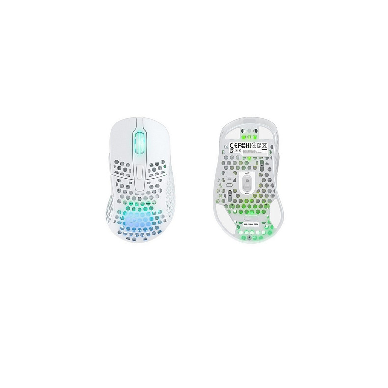 Мышь Xtrfy M4, WL/USB-A, RGB, белый