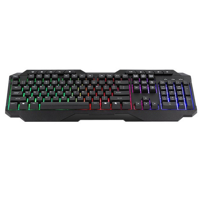Игровая клавиатура XTRIKE ME KB-306 RU 114 кл. радужная LED подсветка, USB, черная