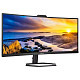 TFT 34" Philips 34E1C5600HE, WQHD, VA, sRGB 123,24%, 100Гц, 1мс, HDMI, DP, USB-C, webcam, HAS, цв.