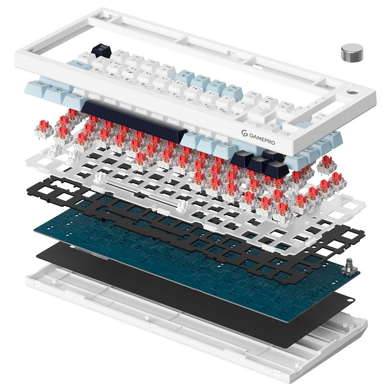 Клавіатура GamePro Genesis Warden MK160BL White