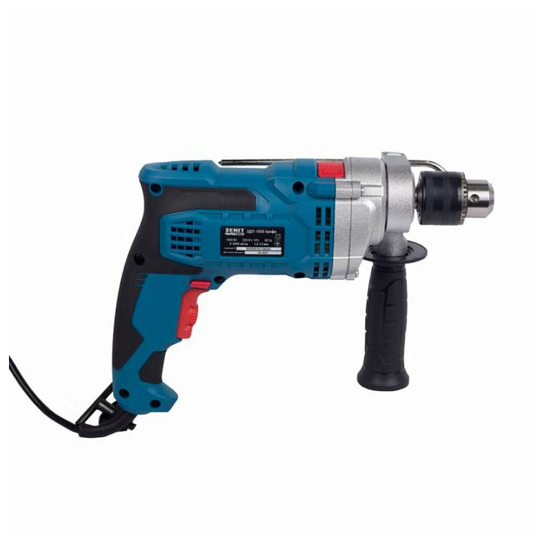 Дриль ударний Зеніт ЗДП-1050 Профи 1050Вт зубчастий патрон 13мм 0-3000об·хв 2.64кг