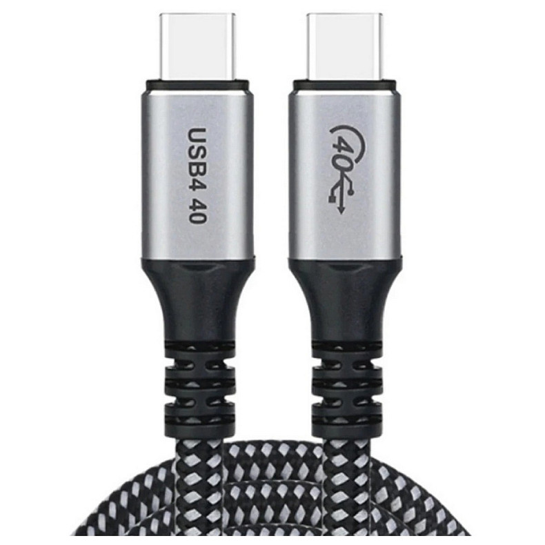 Кабель USB 4.0 Gen 3 Type-C M-M, 1,2 м, 240W (8K HDR) чорний, Choetech