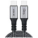 Кабель USB 4.0 Gen 3 Type-C M-M, 1,2 м, 240W (8K HDR) чорний, Choetech