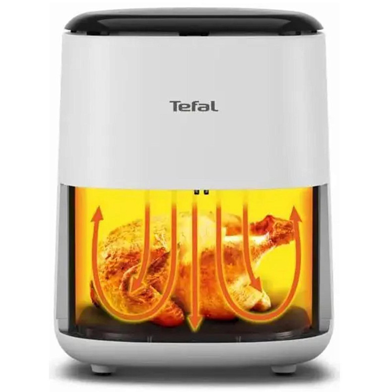 Мультипіч Tefal EasyFry Compact, 1300Вт, чаша-3л, сенсорне керув., 10 програм, пластик, білий