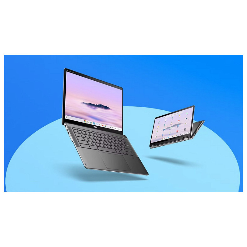 Ноутбук Acer Chromebook Plus Spin 514 CP514-4HN 14" WUXGA IPS Touch, Intel 3-100U, 8GB, F256GB, UMA,