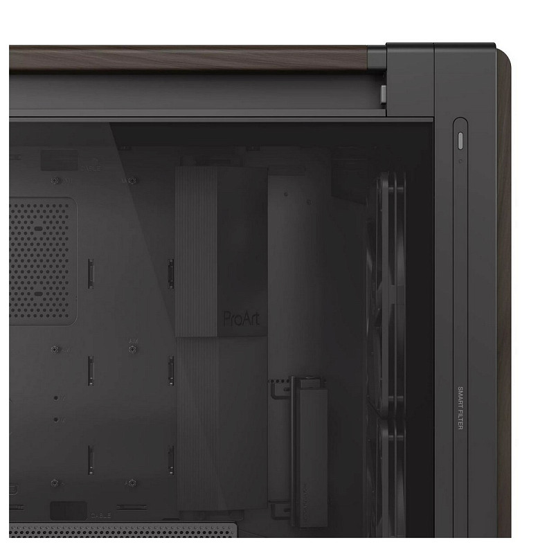 Корпус Asus ProArt PA602 Walnut Wood Tempered Glass Modern Black (90DC00J0-B09030)
