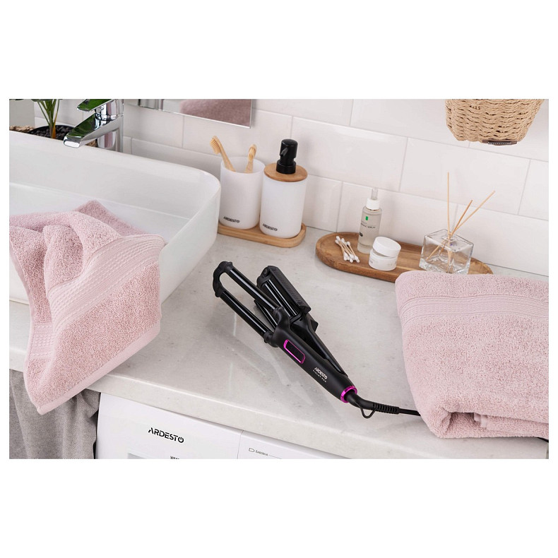 Плойка для створення локонів Ardesto Violet Pro, 90Вт, 170-210C, кераміка, чорний