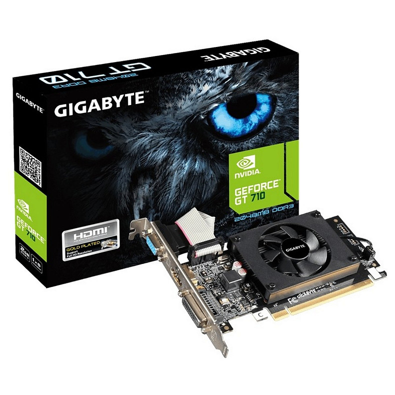 GF GT 710 2Gb DDR3 Gigabyte (GV-N710D3-2GL)