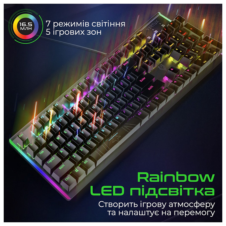 Клавиатура Vertux Comando Black