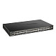 Коммутатор D-Link DGS-1250-52XMP 48xGE PoE, 4xSFP+, 370W, Smart